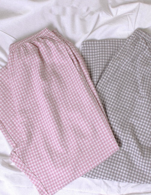 코튼캔디 면혼방 9부 포켓 바지 잠옷